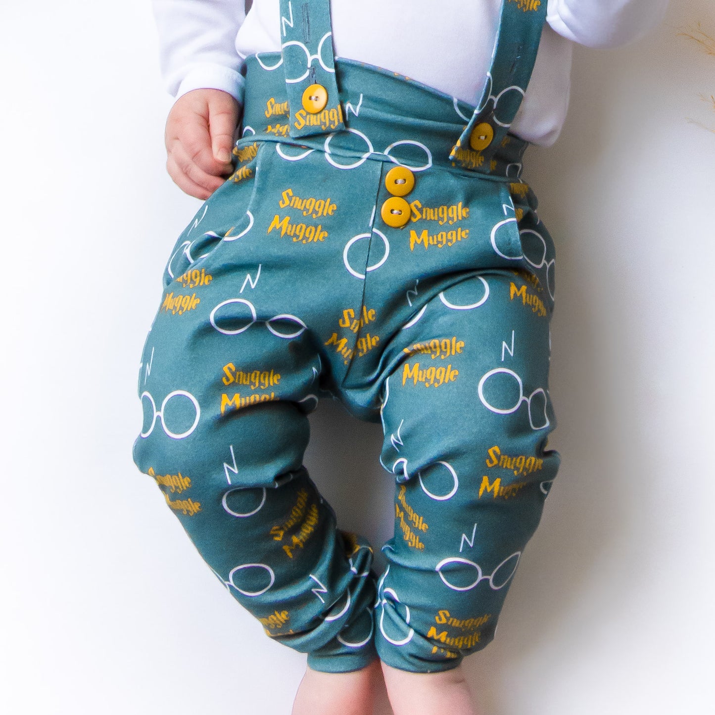 Baby Boy Leggings with Suspenders - Harry Potter Snuggle Muggle