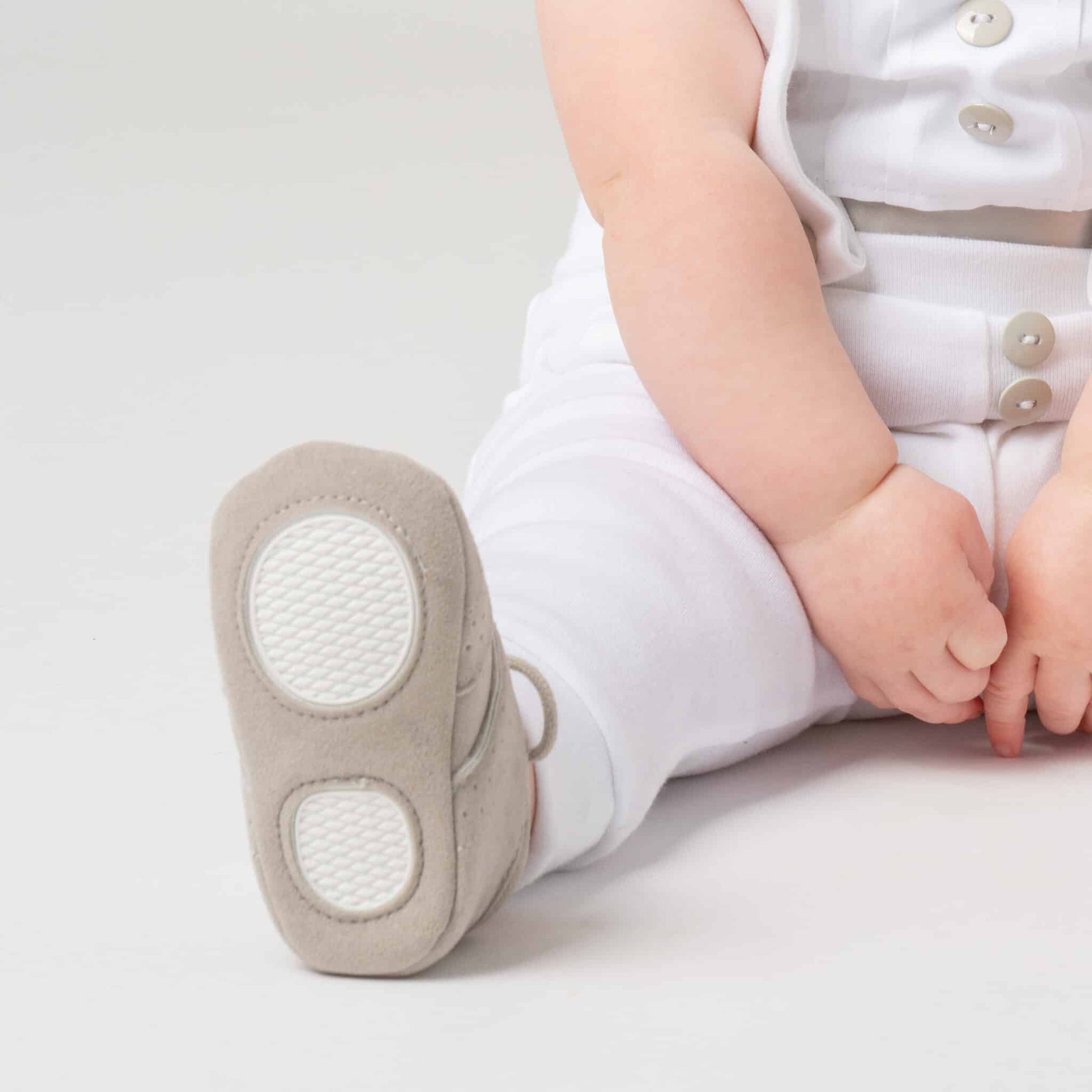 Gray baby boy dress shoes