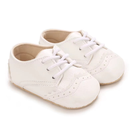 Baby Boy Baptism Shoes - White