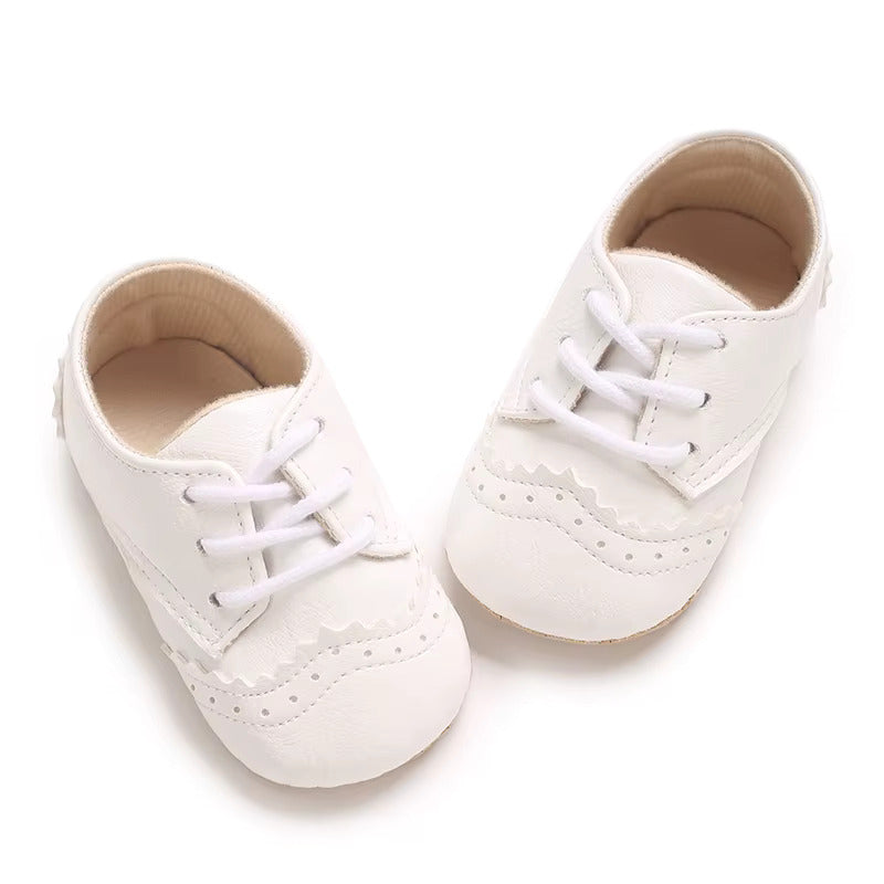 Baby Boy Baptism Shoes - White