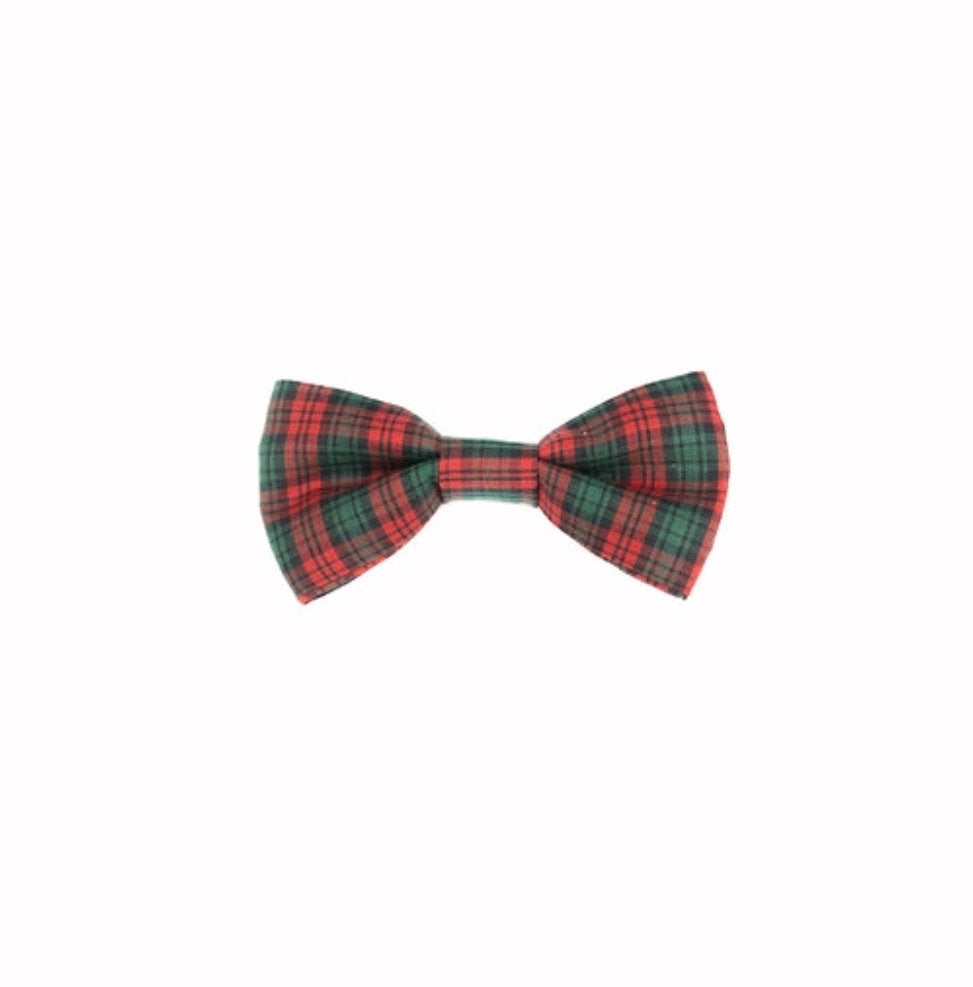 Christmas Plaid Boy Bow tie