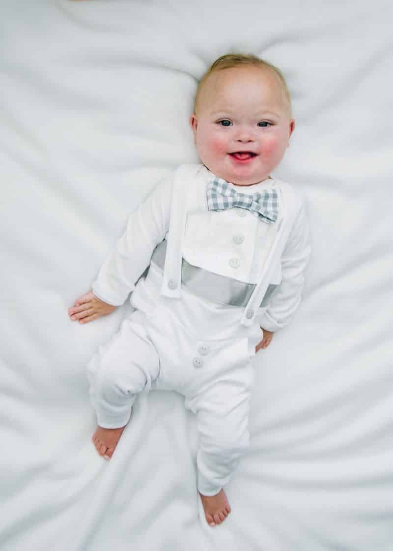 Blessed Baby Ceremony Outfit w/Grey and White Accents